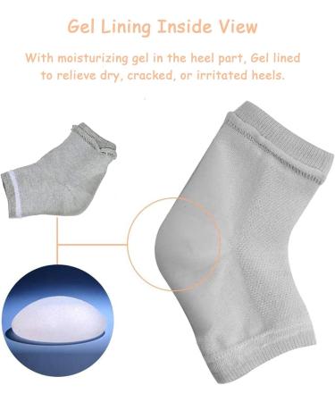 4 Pairs Silicone Gel Heel Socks for Cracked Skin | Moisturizing & Repairing Heel Protection Socks in 4 Colors - Buy Online on GoSupps.com
