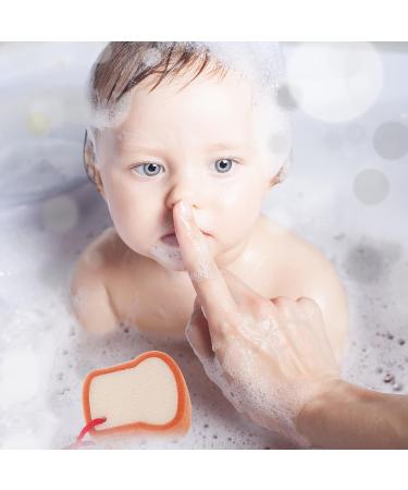 DOITOOL Baby Bath Sponge - Soft Body Rubbing Towel for Kids, Bread Shape Washcloth, 21X7.5CM (Light Yellow) - Buy Online on GoSupps.com
