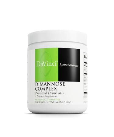 DAVINCI Labs D-Mannose Complex - Powder Drink Mix Supports Immune System & Urinary Tract Health* - Bladder Health Aid with Calcium Cranberry Juice Powder & Prebiotic Fiber* - 30 Servings (168.57 g)