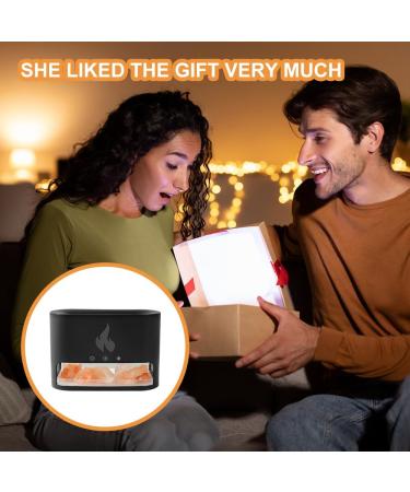 Shop Dajasd Aroma Diffuser with Flames Effect - 6-Color Essential Oil Diffuser Automatic Switch-Off Gold Finish - Buy Online on GoSupps.com