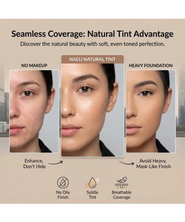 NAELI Anti Aging Tinted Moisturizer SPF 50 Mineral Sunscreen for Face with Zinc Oxide Peptides & Ceramides Natural Hydrating Universal Tint - 1.4 oz Medium - Buy Online on GoSupps.com