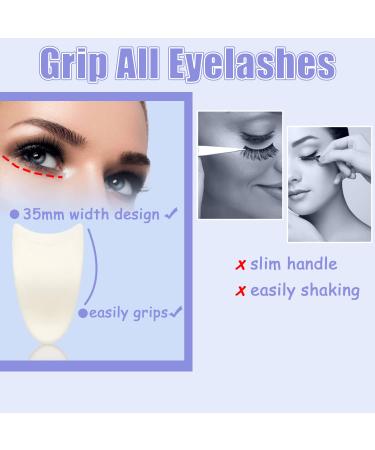 Silicone Clip False Eyelashes Applicator Tool Set - 2 Pcs Lash Buddy Tweezers for Easy Makeup Application - Buy Online on GoSupps.com