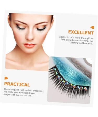 minkissy 30 Pairs Diamond False Eyelashes Halloween Halloween Natural False Lashes Natural False Eyelashes Lash Extensions False Eyelashes Dramatic Glitter Artificial - Buy Online on GoSupps.com