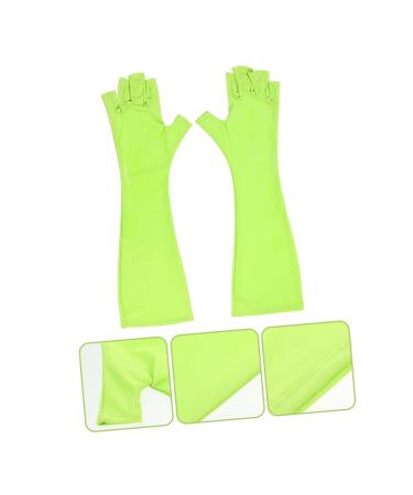 FRCOLOR 1 Pair Nail Gloves Manicure Art Gloves Gel Nail Glove Nail Care Gloves Glvoes Fingerless Manicure Gloves Fingerless Uv Sun Gloves Mj03 Anti-black Sleeve Polyester - Buy Online on GoSupps.com
