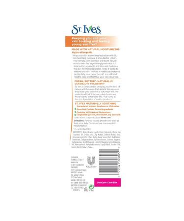 St. Ives Nourish & Soothe Oatmeal & Shea Butter Body Lotion 21 Fl Oz - Moisturizing Skin Care Formula, Pack of 1 - Buy Online on GoSupps.com