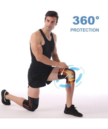 Dualo Kniebandage - Orthopedic Knee Support for Men & Women | Anti-Slip Breathable Knee Brace for Sports & Strength Training | 1 Pair - Buy Online on GoSupps.com