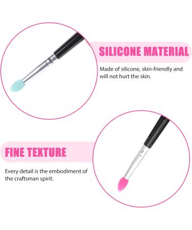 FOMIYES 10 Pcs Silicone Eyeshadow Brush Makeup Sponge Silicone Makeup Eyeshadow Applicator Cream Mix 14.7x0.9cmx2pcs As Shownx2pcs - Buy Online on GoSupps.com