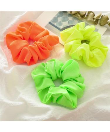Buy 7 Pcs Neon Hair Ties - Colorful Interlock Elastic Hair Bands for Girls - International Shipping Available - Buy Online on GoSupps.com