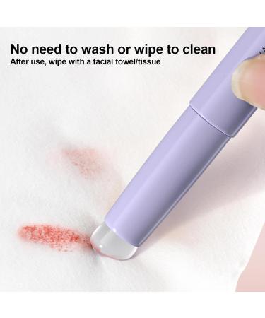 Lip Balm Applicator Stick Reusable Head Lip Smudge Brush Silicone Lip Brush Multi Function Lip Balm Applicator Lip Balm Applicator Sponge Lipstick For Lipstick Lip Balm Lip Gloss Plumper Fuller Purple - Buy Online on GoSupps.com