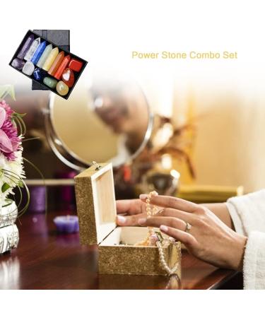 Pointed Multi-Colored Mountain Quartz & Natural Chakra Stones - Amethyst Tiger Eye Purple Aventurine for Crystal Therapy Meditation & Home Decoration - Buy Online on GoSupps.com