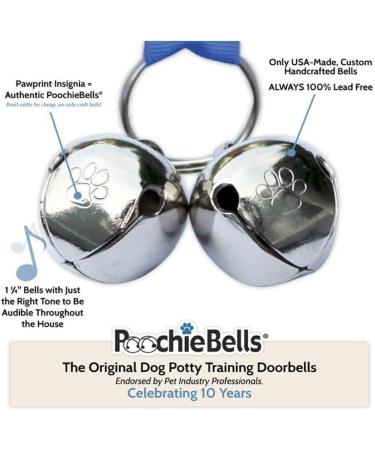 Poochie Bells Dog Training Doorbell - Cold Nose Warm Heart for House Training & Walking - Buy Online on GoSupps.com