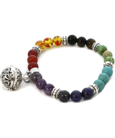Full Circle 7 Chakra Essential Oil Diffuser Bracelet - Multi-Colored | Enhance Wellness & Balance Energy | International Shipping Available - Buy Online on GoSupps.com