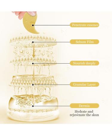LOPHE Under Eye Patches Collagen 24k Gold Under Eye Masks for Puffy Eyes Moisturizing Under Eye Gel Pads for Dark Circles Bag Lines Improving Firm Hydrate Under Eye Patches (30 Pairs) - Buy Online on GoSupps.com
