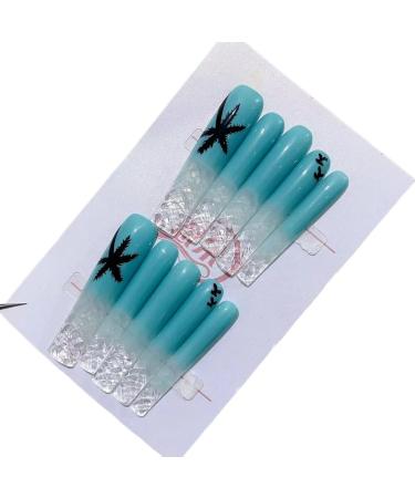 Handmade wearing of European and American style nail patches halo dyeing detachable nail art patches fake nails(A-001 XS)