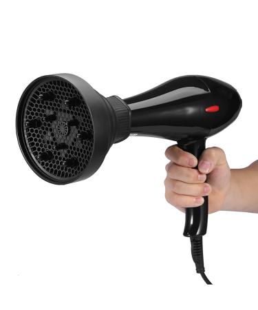 Diffusor attachment universal diffuser attachment for every hair dryer hair biffusor 5 colors foldable foldable hairdryer hair blower diffuser cover styling hairdressing tool (black)