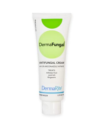 DermaFungal Antifungal Cream - Treats and Prevents Most Athletes Foot, Jock Itch, and Ringworm - 2% Miconazole Nitrate  3.75 oz Tube 3.75 Ounce (Pack of 1)
