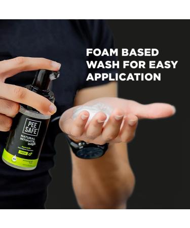 PEESAFE Men's Natural Intimate Wash with Tea Tree Essential Oil - Ayurvedic Men's Genital Wash - Buy Online on GoSupps.com