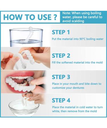Fluktrix Clip-in Veneers for Artificial Teeth - Temporary Cosmetic Solutions for a Confident Smile - Buy Online on GoSupps.com