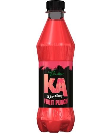 KA Caribbean Sparkling Fruit Punch Soda - Authentic Jamaican Recipe | 12 x 500ml Bottles - Buy Online on GoSupps.com