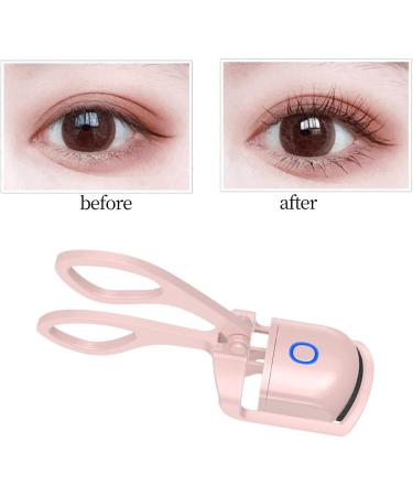 3 Set Portable Heated Eyelash Curler Type C Rechargeable Fast Heating Tool Mini Pink 3 Set Detachable Pink  - Buy Online on GoSupps.com