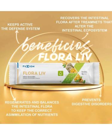 10-Day Trial Pack for Colon Cleanse & Defense - Drink Prunex 1 Before Sleep Drink Flora Liv After Breakfast 5000mg per Stick of Each Plus Small Ergonomic Clear Shaker 12oz w. Mixer Ball & White Lid - Buy Online on GoSupps.com