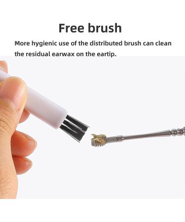 JiMing Ear Wax Removal Kit - 6-in-1 Stainless Steel Tools for Efficient Ear Cleaning and Relaxing Massage with Storage Box - Buy Online on GoSupps.com