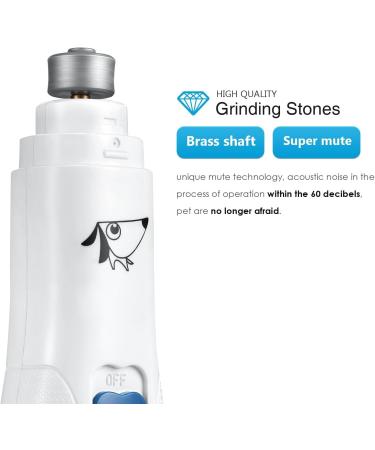 AMIR Dog Nail Grinder - Quiet Pet Nail Trimmer for Dogs & Cats - Buy Online on GoSupps.com