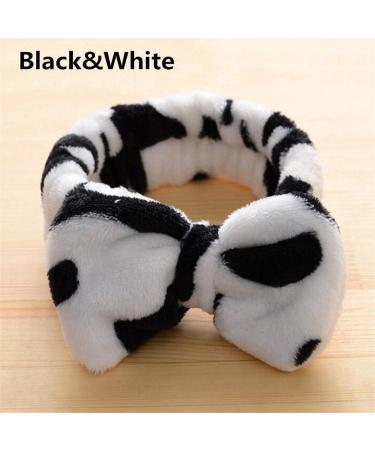 Idiytip Makeup Face Washing Spa Shower Hairband with Bow #02 - Perfect Cosmetic Headband for Effortless Makeup & Skincare - Buy Online on GoSupps.com