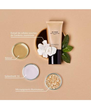 atashi DD Cream Anti-Age No Make up Make up Treatment. Anti-Wrinkle and Perfecting Face Cream Color Correction Lifting Effect Anti-Dark Spots Face Airless Bottle SPF15 Beige Nude - 50 ml - Buy Online on GoSupps.com