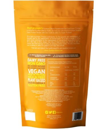 Organic Pumpkin and Chia Seed Vegan Protein Powder by That Protein - Buy Online on GoSupps.com