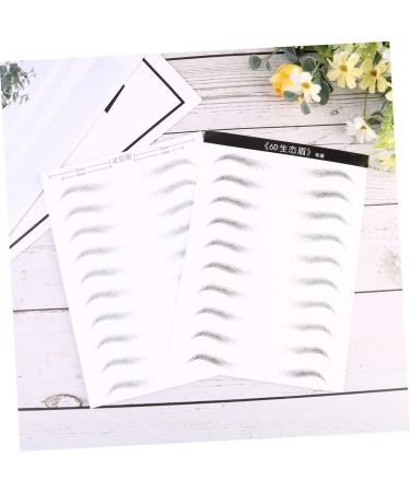 Housoutil Eyebrow Makeup Tools 2 Sheets Eyebrow Stencils Eyebrows Artificial Eyebrow Patch s Hair Makeup Tools 3d - Buy Online on GoSupps.com