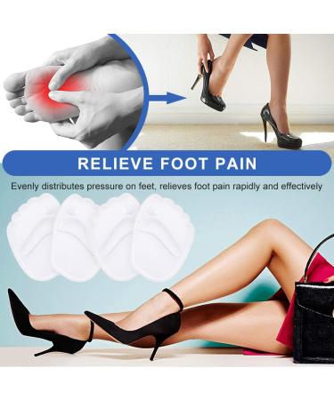 Gel Insole for High Heels - 2 PCS Self-Stick Ball of Foot Pad for Women | Shock Absorption & Pain Relief | Anti-Slip Forefoot Cushions - Buy Online on GoSupps.com