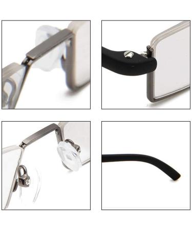 REAVEE 3 Pack Half Frame Reading Glasses with Portable Case - Thin Lightweight Readers Spring Hinged - Black/Blue/Brown 2.0 - Buy Online on GoSupps.com