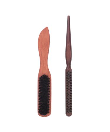Grooming Beard Brush Portable 2-Piece Reliable Beard Cleaning Brush for Men