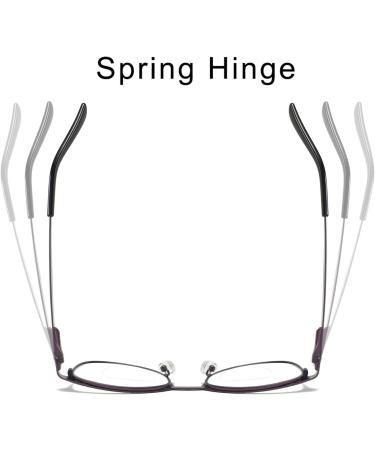 MMOWW Bifocal Reading Glasses for Women - Blue Light Blocking Purple Readers 1.0x | International Shipping Available - Buy Online on GoSupps.com