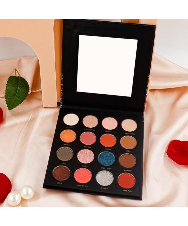 Buy Xaena Eyeshadow Palette - 16 Highly Pigmented Matte & Shimmer Colors | Waterproof Long-Lasting Makeup | Perfect Gift for Stunning Eye Looks - Buy Online on GoSupps.com