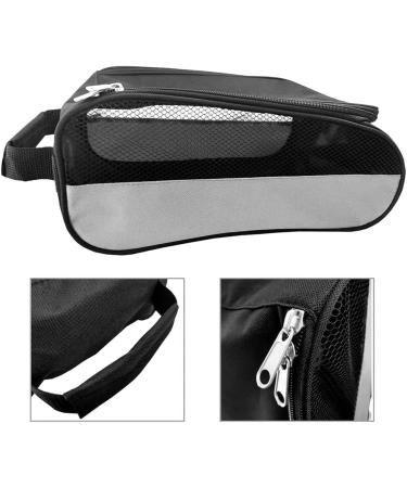 Cenpek Golf Shoe Bag | Zippered Ventilated Sports Shoe Bag for Men & Women | Black Travel Bag - Buy Online on GoSupps.com