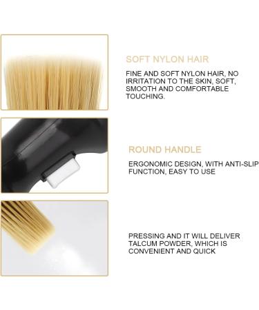 Soft Hair Neck Duster Hairdressing Powder Storage Styling Dust Cleaning Brush Barber Powder Brush Neck Duster with Dispenser for Haircut Storage Talcum and EBay AliExpress Black - Buy Online on GoSupps.com