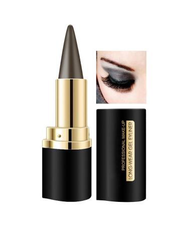 Zibeem Durable Gel Eyeliner - Quick Dry Matte Eyeliner | Water & Stain Resistant Eyeliner Pencil | Natural Black Cream Eyeliner Pencil | Gel Eyeliner Pen