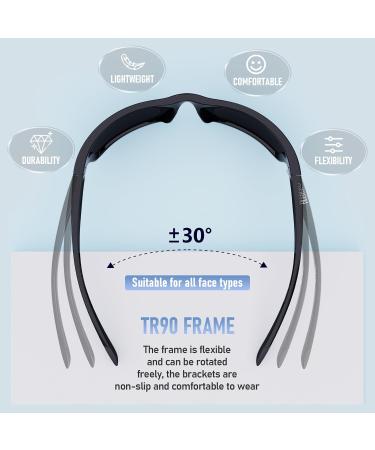 Chereeki Bicycle Glasses for Men & Women - TR90 Unbreakable Polarized Sunglasses with UV400 Protection | Sports Cycling Golf Baseball Walking & Fishing - Buy Online on GoSupps.com