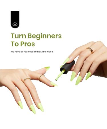 Beetles Bright Neon Lemon Green Gel Polish 15ml - Soak Off UV LED, DIY Manicure Kit for Women & Girls - Buy Online on GoSupps.com