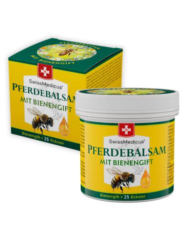 Swissmedicus horse light with beeergift & 25 herbs - at the same time cool and warm - for the massage of the skin in the area of stressed back & joints - 150 ml - Buy Online on GoSupps.com