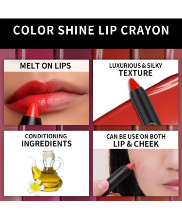 Oulac Orange Lip Gloss Lipstick - Moisturizing Rust Red Lip Crayon with Semi-Gloss Finish | Pumpkin Please (07) | 2.48g - Buy Online on GoSupps.com