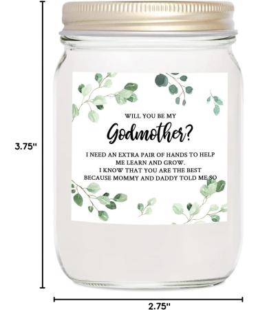 YouNique Designs Godmother Candle 7oz Soy Vegan Aromatherapy Gift | Perfect Godmother Proposal & Announcement (Lavender & Vanilla - Buy Online on GoSupps.com