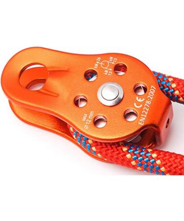 Jadeshay Rieme Disc Wheel - High-Performance 26KN Climbing Roller for 12mm Rope Aluminum Alloy Orange - Buy Online on GoSupps.com