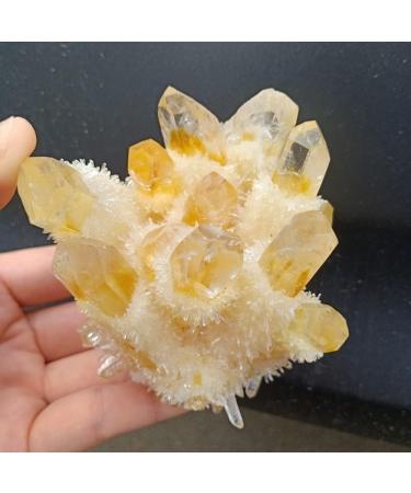 Natural Crystal Rough 300-400g Natural Yellow Crystal Cluster Crystal Rough Citrine Quartz Cluster Stone Mineral Specimen - Buy Online on GoSupps.com