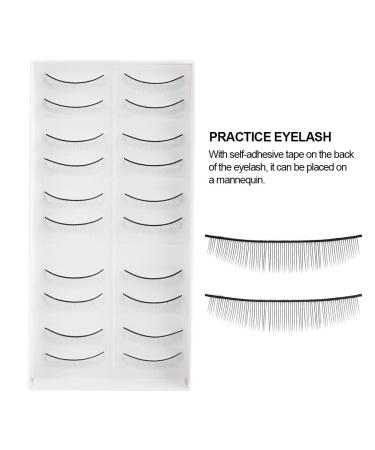 10 Pairs of Self-Adhesive False Eyelashes - Perfect for Beginners & Eyelash Extensions | High-Quality Makeup Lashes for Practice - Buy Online on GoSupps.com