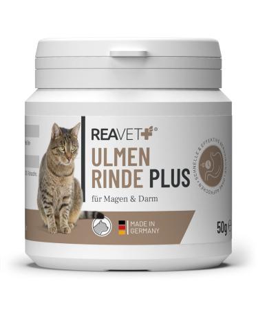 Reavet elm bark plus strongly mucus without bringing to the boil for cats 50g - natural clean in premium quality better digestion and intestinal flora elm bark for intestinal renovation slipery elm bark