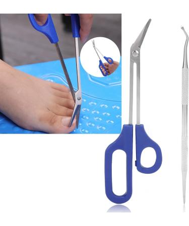 Long Handled Toenail Scissors Easy to Hold Nails File Pedicure Nail Tool Set - Buy Online on GoSupps.com