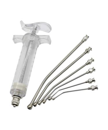 Adhere to fly 20 ml / 50 ml syringe with 6 pieces harvested tubes baby bird nymphensittish budgie papage pet hand rearing feeding (20ml)